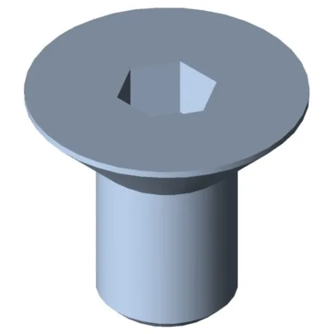 Countersunk Screw DIN 7991 M8x14, bright zinc-plated