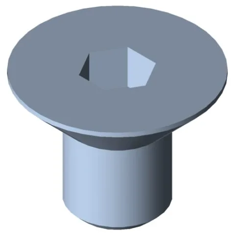 Countersunk Screw DIN 7991 M8x12, bright zinc-plated