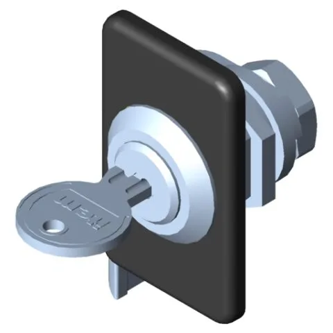 Locking System 6, Cylinder Lock with escutcheon, left-hand application