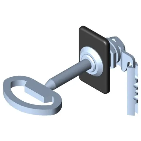 Locking System 6, Double-Beard Lock with escutcheon, right-hand application