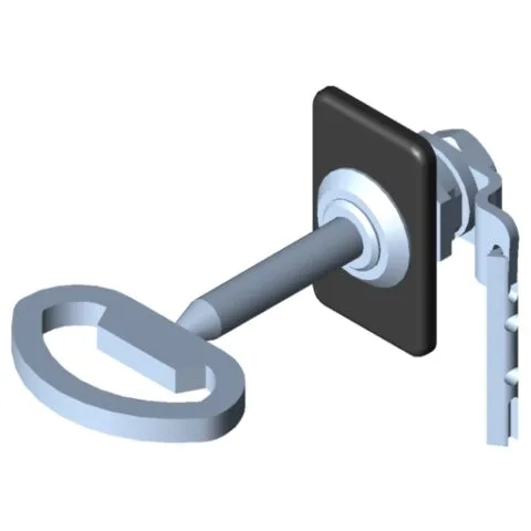 Locking System 5, Double-Beard Lock with escutcheon, right-hand application