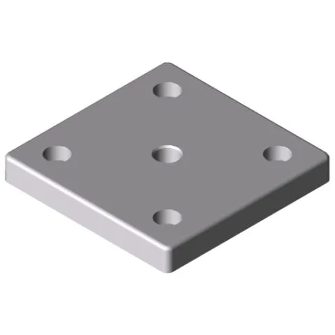 Base Plate 8 120x120, M16, natural