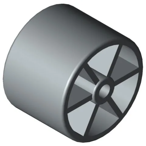 Castor D30-23, grey similar to RAL 7042