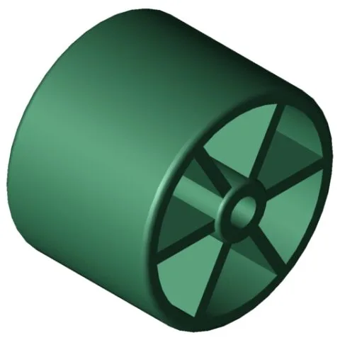 Castor D30-23, signal green similar to RAL 6032