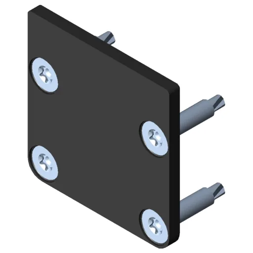 Castor Rail 8 Cap 40x40