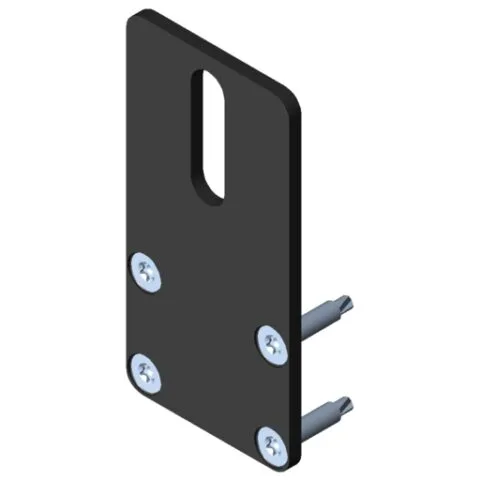 Castor Rail 8 Cap 80x40