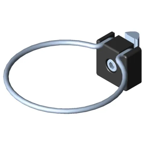 Holder 8 D80, black similar to RAL 9005