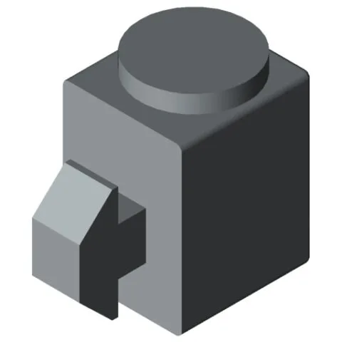 Quick Multiblock 8 with Non-Removable Pin, grey