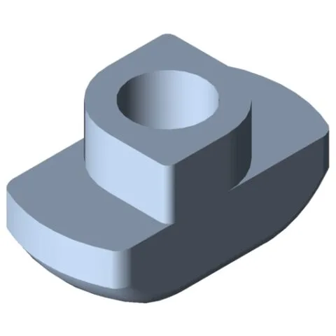 Hammerhead Nut 8 M6, bright zinc-plated