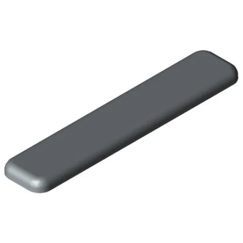 Cap 8 80x16, grey similar to RAL 7042