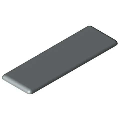 Cap 8 120x40, grey similar to RAL 7042