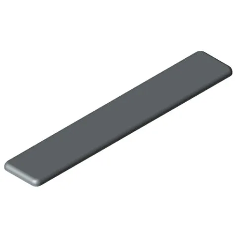 Cap 8 160x28, grey similar to RAL 7042