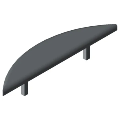 Cap 8 R80, grey similar to RAL 7042