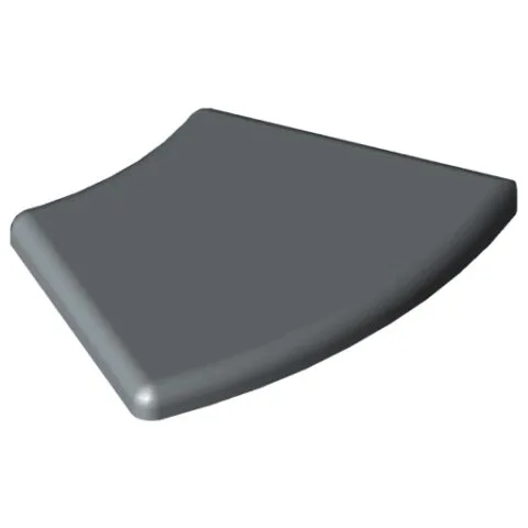 Cap 8 R40/80-45°, grey similar to RAL 7042