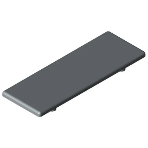 Angle Bracket Cap 8 80x80, grey similar to RAL 7042