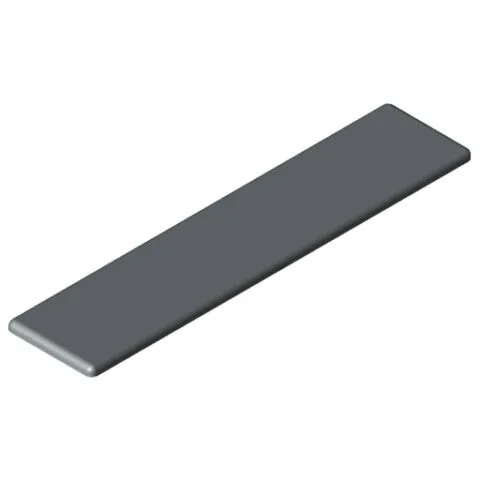 Angle Bracket Cap 8 160x80, grey similar to RAL 7042