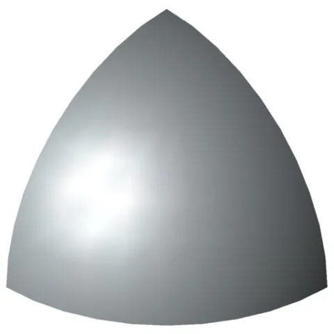 Fastener Cap 8 R40-90°, grey similar to RAL 7042