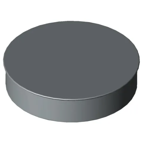 Cap D30 F, grey similar to RAL 7042