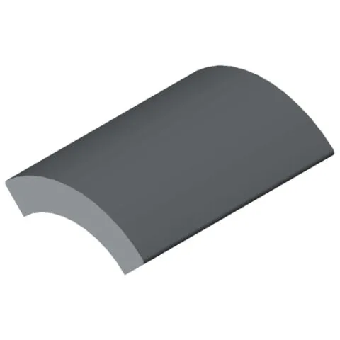 Tube Adapter Cap D30, grey similar to RAL 7042