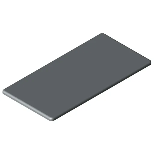 Cap 10 200x100, grey similar to RAL 7042