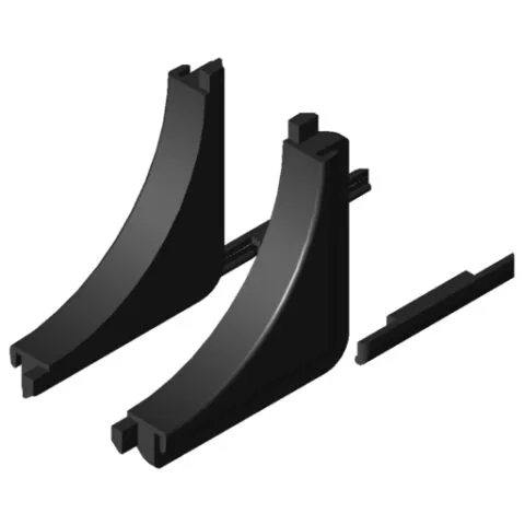 Conduit Inside Corner, Lid, black