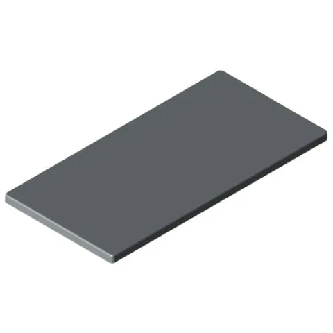 Conduit Cap 80x40 K, grey similar to RAL 7042