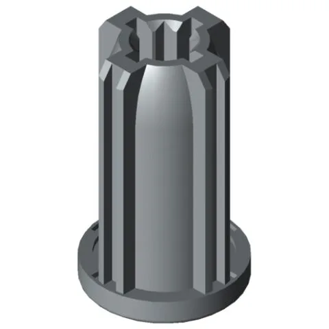 Threaded Insert D30 M10, grey similar to RAL 7042