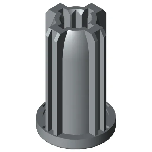 Threaded Insert D30 M10, grey similar to RAL 7042