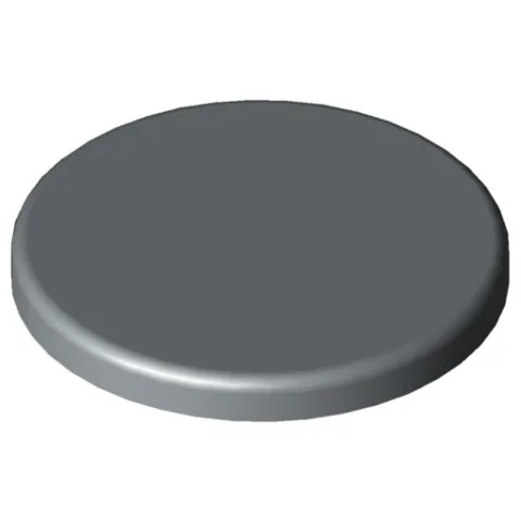 Cap 6 D30, grey similar to RAL 7042