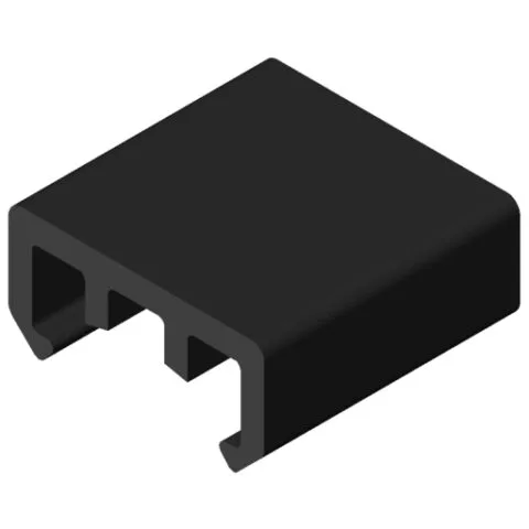 Slide Strip D30 ESD, black similar to RAL 9005