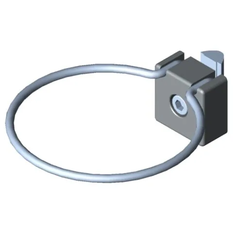 Holder 8 D80, grey similar to RAL 7042