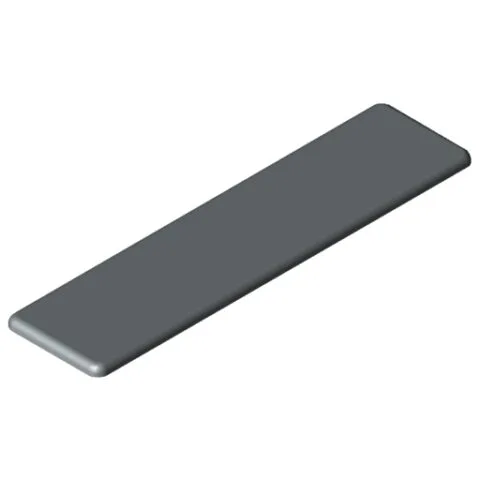 Cap 6 120x30, grey similar to RAL 7042
