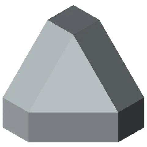 Fastener Cap 6 30x30-45°, grey similar to RAL 7042