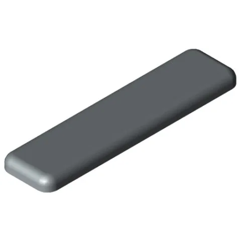Cap 5 40x10, grey similar to RAL 7042