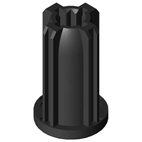 Threaded Insert D30 M8 ESD, black similar to RAL 9005