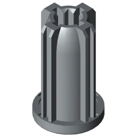 Threaded Insert D30 M6, grey similar to RAL 7042