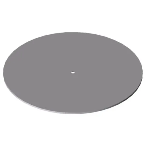 Partition Base Plate D400 z, white aluminium, similar to RAL 9006