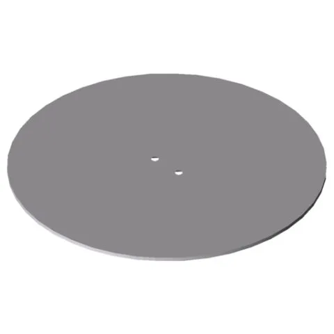 Partition Base Plate D400 2z, white aluminium, similar to RAL 9006