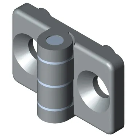 Hinge 5 PA, grey similar to RAL 7042