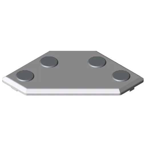 Automatic Flat Bracket Set 8 120x120 Al