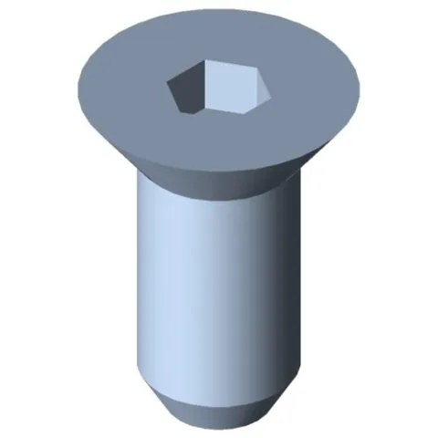 Countersunk Screw 8 SF M7.1x16, bright zinc-plated