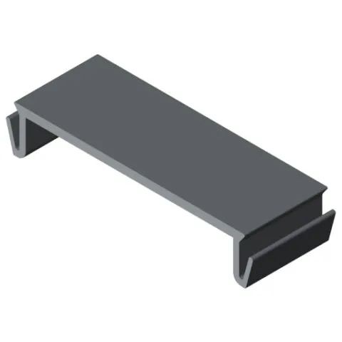 Cover Profile 56 K, grey similar to RAL 7042