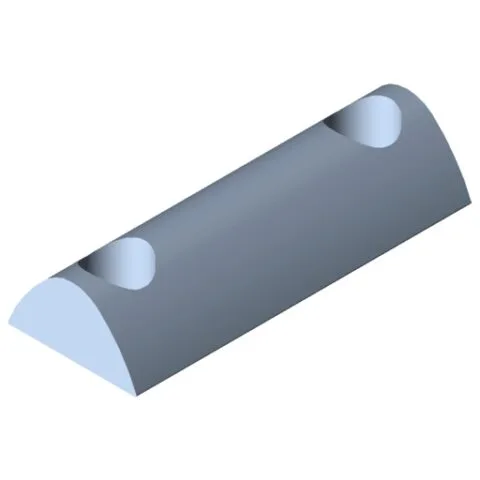 T-Slot Nut 8 St 2xM6-36, bright zinc-plated