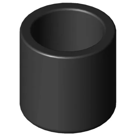 Tube End Cap D30 ESD, black similar to RAL 9005