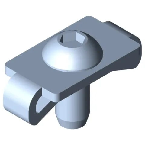 Standard-Fastening Set 6 E, bright zinc-plated