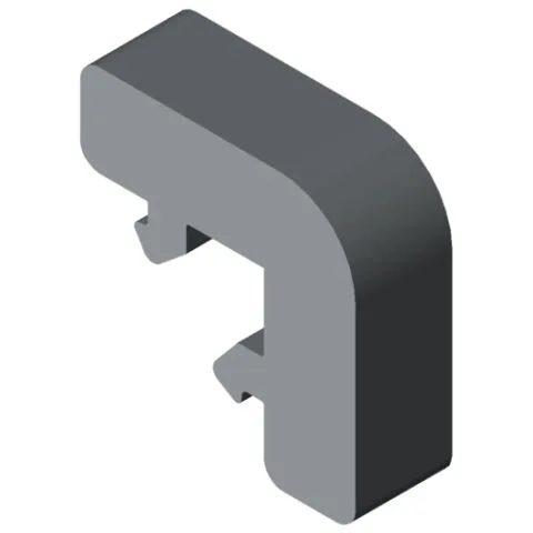 Protective Profile 8 40x20-90° E, grey
