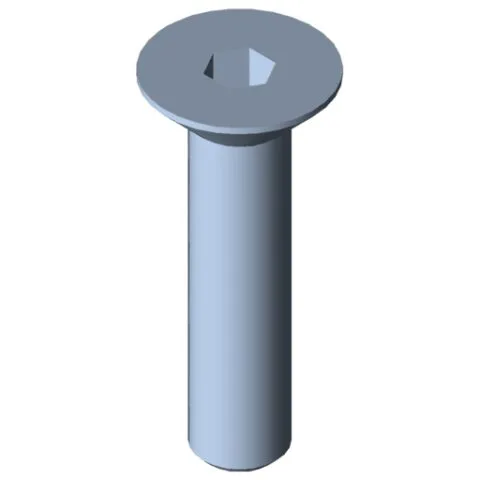 Countersunk Screw DIN 7991 M4x18, bright zinc-plated
