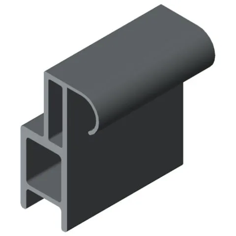 Door Lip Seal 8 - XMS, grey similar to RAL 7042