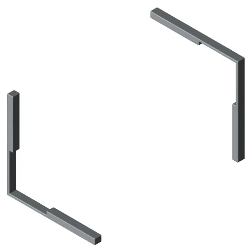Clamping Set, Door Profile X 8 - XMS