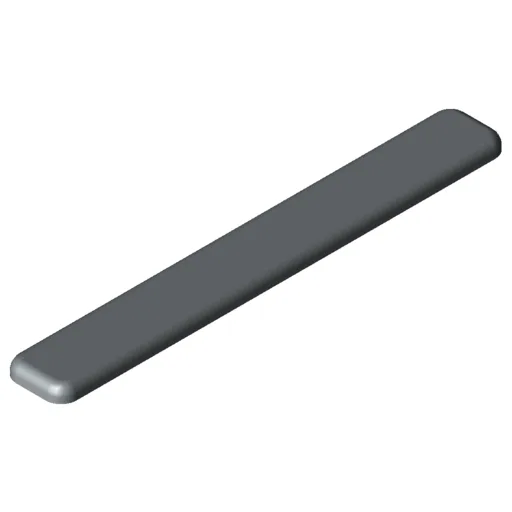Cap 8 120x16, grey similar to RAL 7042